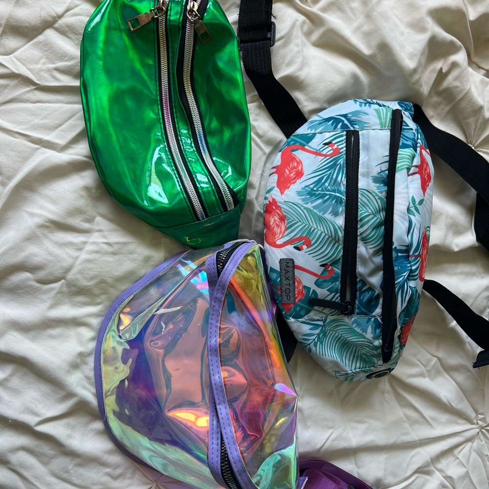 Colorful Fanny Pack Trio